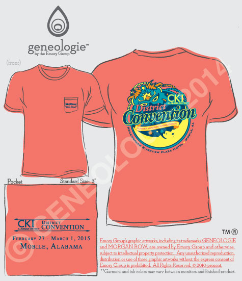 Circle K partners with Geneologie for District Convention Shirts